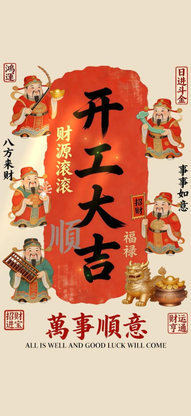 开工大吉～万事顺意