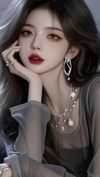 灰调暮色美人