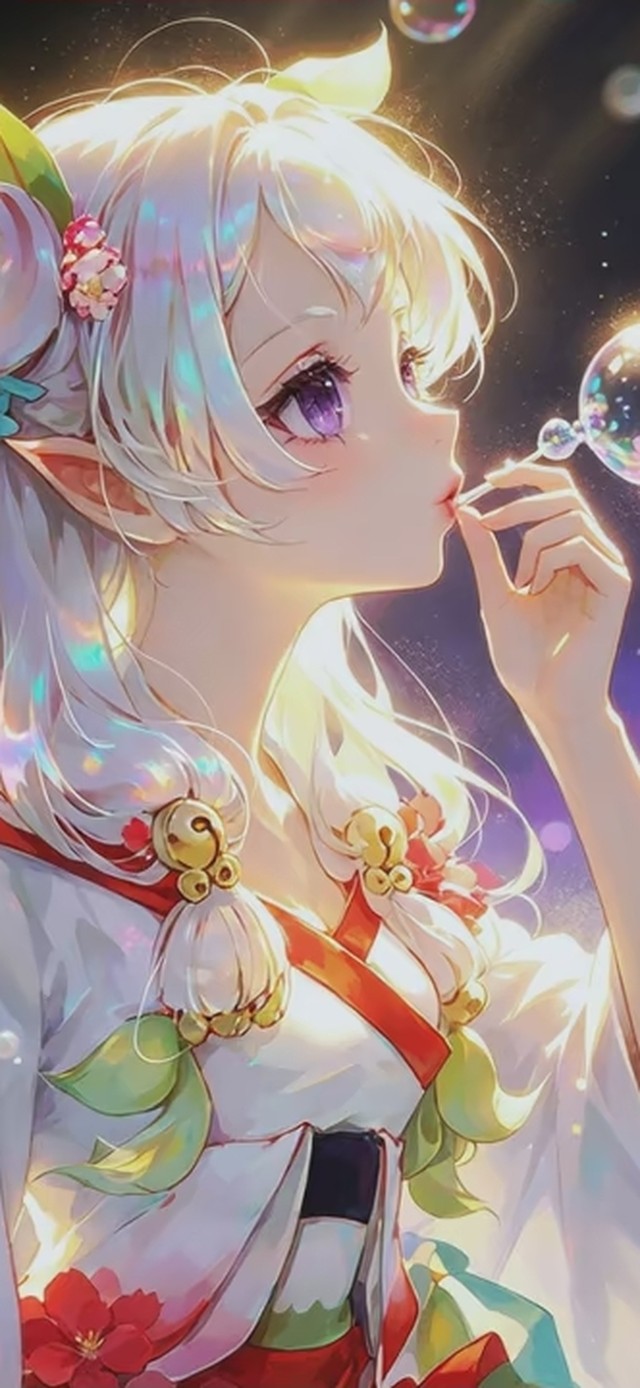 吹着泡泡的夏天快结束啦