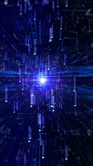 炫酷科技数字矩阵壁纸