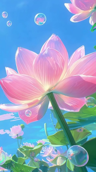 夏日限定的荷塘光影