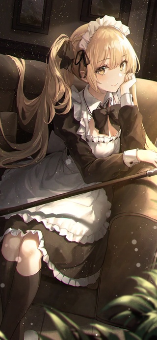 4K性感黑丝女仆少女