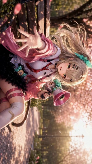 樱花公园可爱少女邀你同行