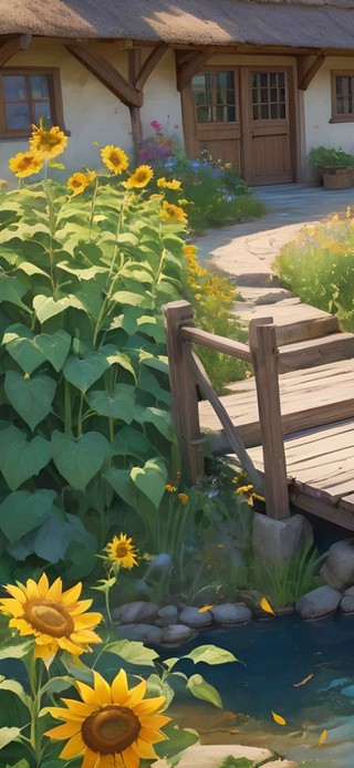 向日葵花田小屋