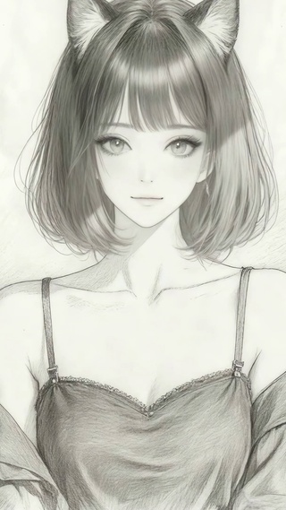 短发猫耳女孩
