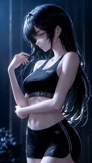 暗夜黑玫瑰美少女
