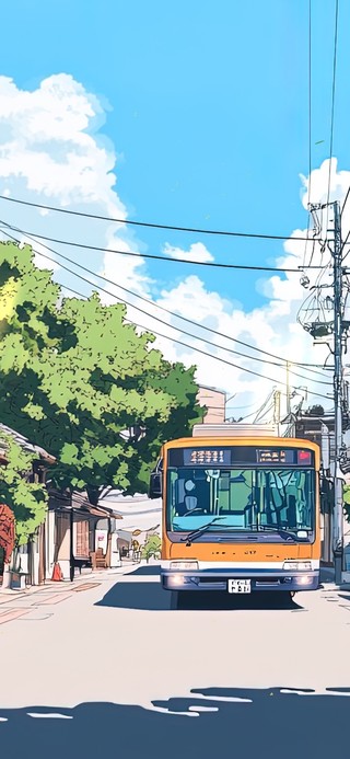 炎炎夏日街道