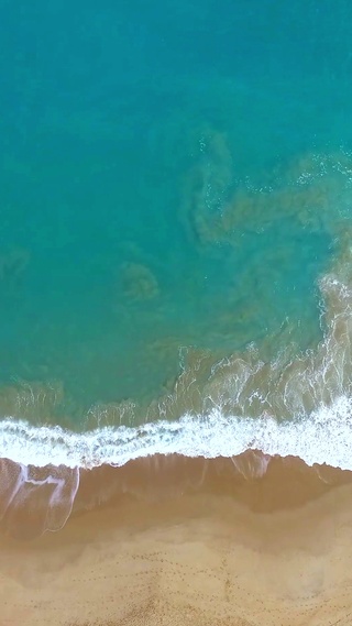 蔚蓝大海海浪4K