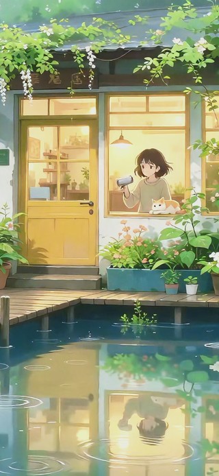 雨中的小屋