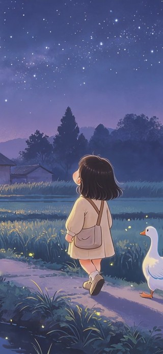 月下归途