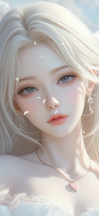樱花白发少女