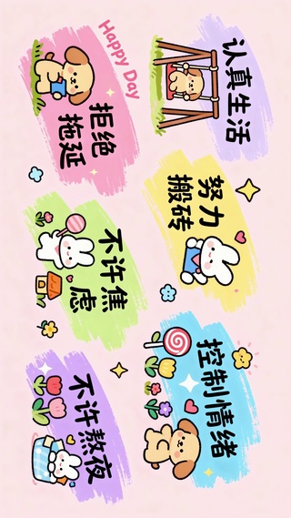 不许焦虑认真生活拒绝拖延情绪
