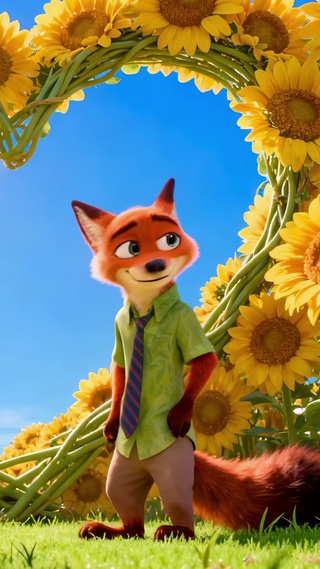 爱心向日葵花田