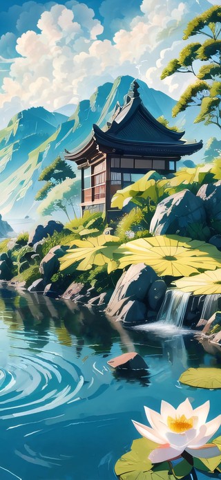 山间睡莲