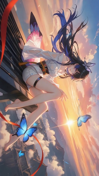 云海日落长腿萝莉