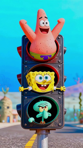 海底比奇堡里的红绿灯