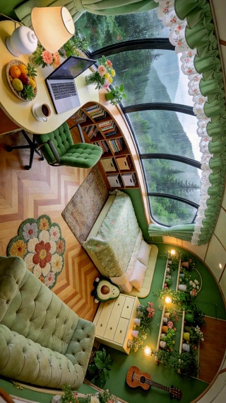 雨景治愈小屋
