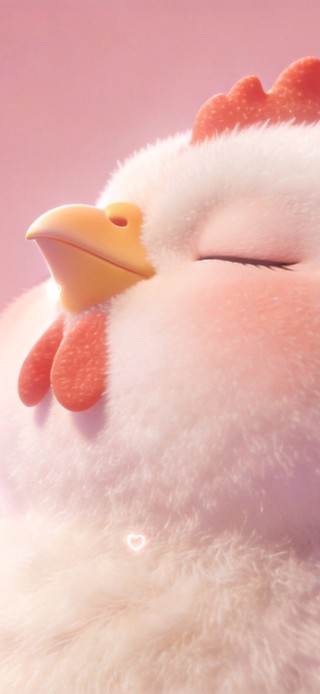 自信的小鸡