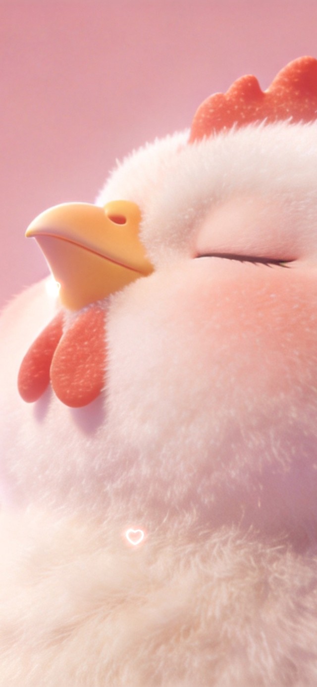 自信的小鸡