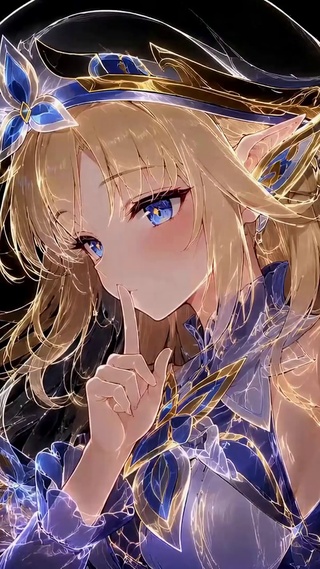 闪光金发精灵少女尼可