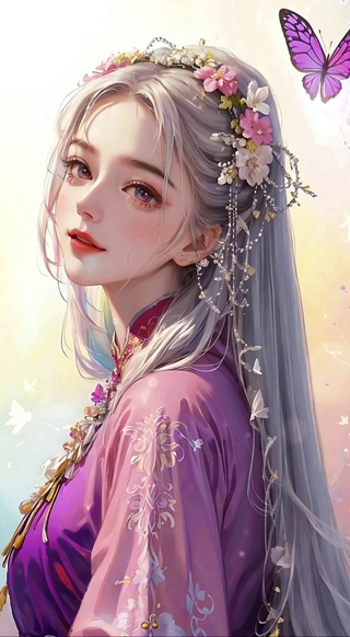蝴蝶结少女
