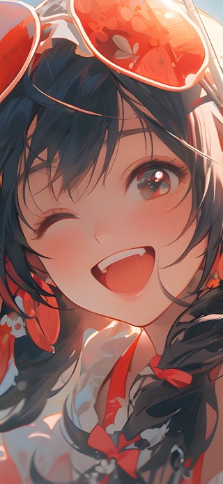 海边阳光女孩