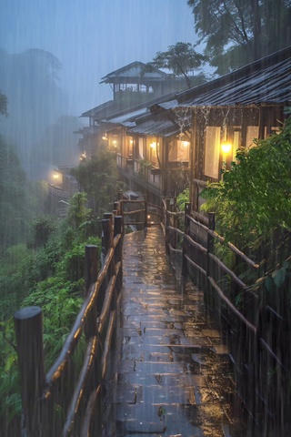 寂静的雨夜