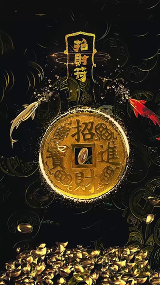 招财进宝锦鲤壁纸