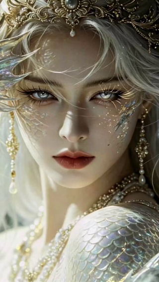 幻彩银白龙女
