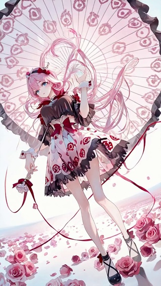 玫瑰花伞