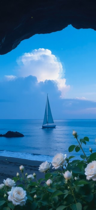 浪漫白玫瑰海岸