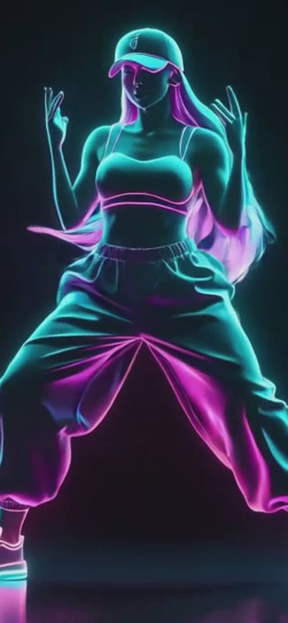 炫彩跳舞少女