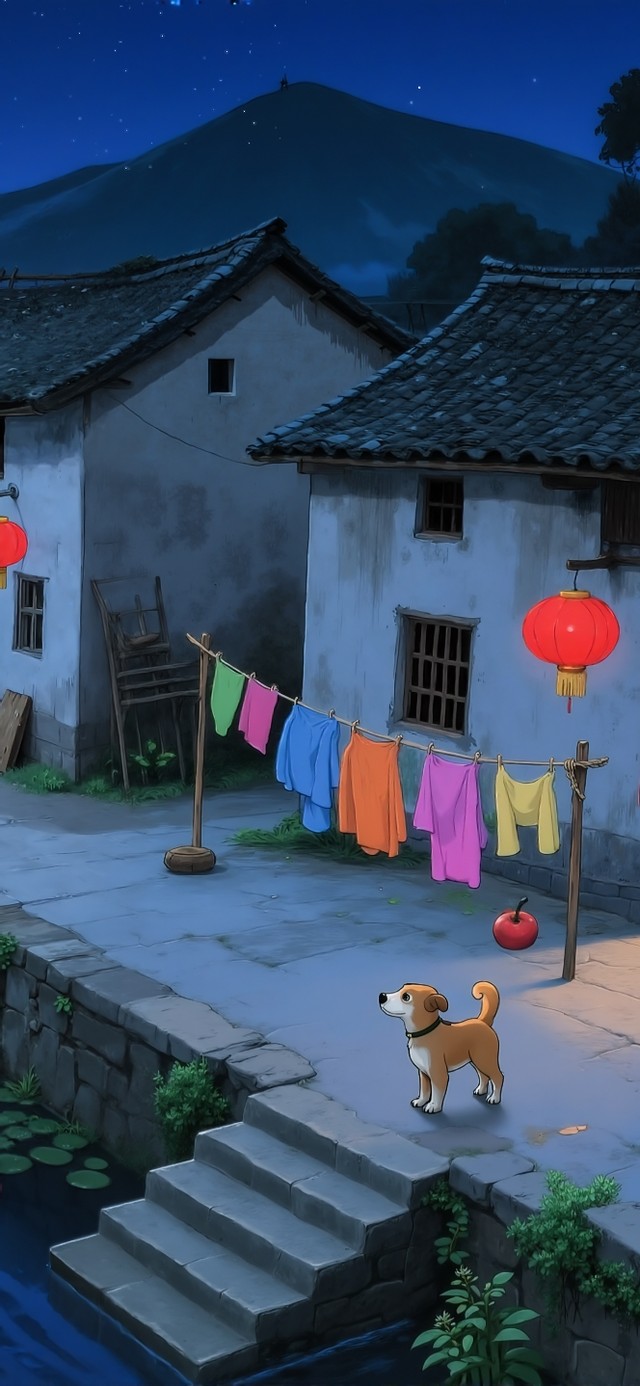 夜晚乡村