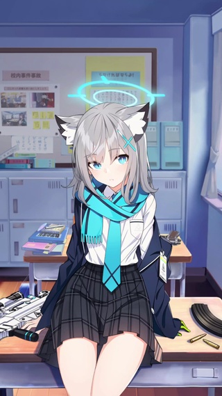 砂狼白子live2d高清画竖屏纯享版