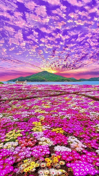 梦幻的花海