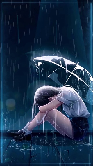 雨中哭泣