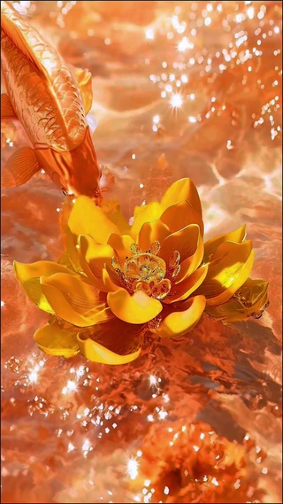 金色锦鲤壁纸