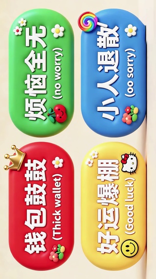 打工人彩虹能量块