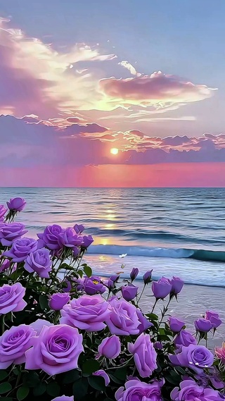 海边玫瑰花