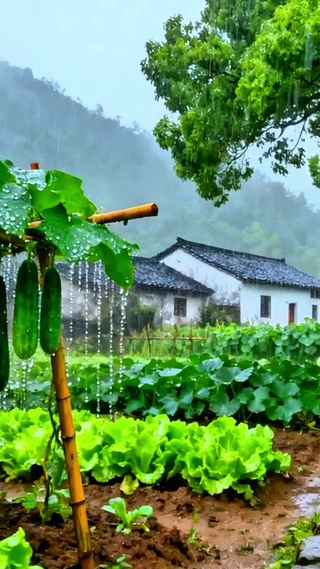 治愈乡村小雨4K