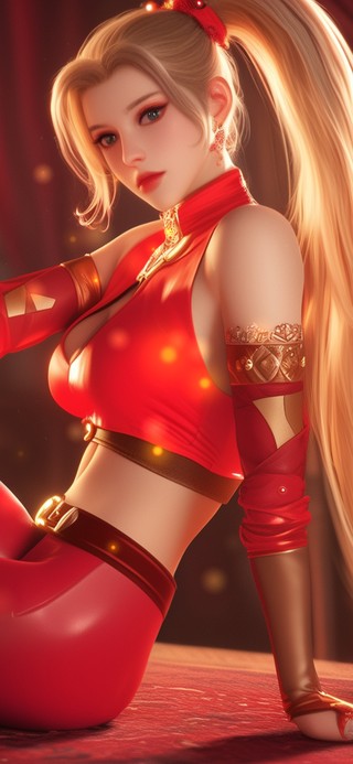 她如同一幅精致的画作，令人心动