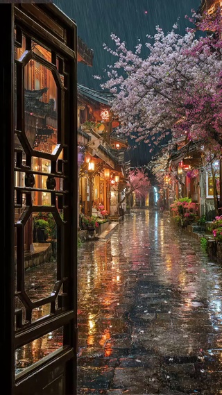 雨夜 高清护眼壁纸