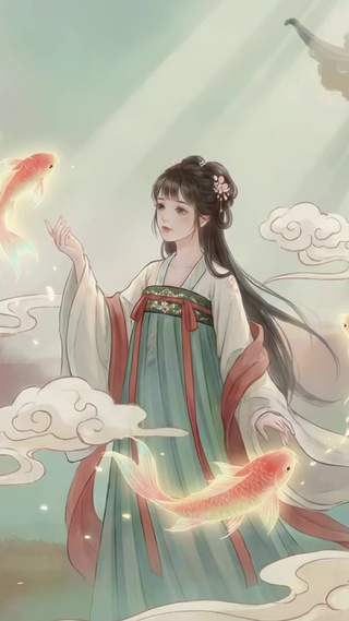 锦鲤环绕