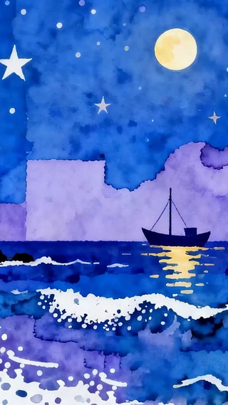 夜景海景星空