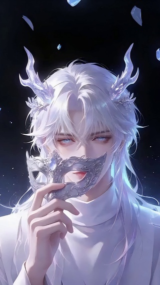 飞羽白龙动漫美男