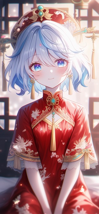雪墨壁纸芙宁娜丨红嫁衣丨