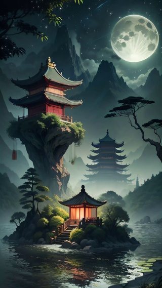 古风夜景
