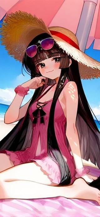 海边泳装少女-塑心