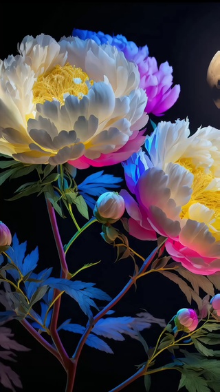 牡丹花开正当时，开心事多贪留恋