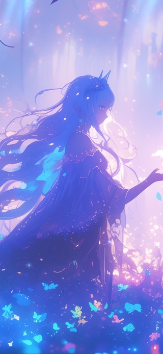 唯美森林女孩